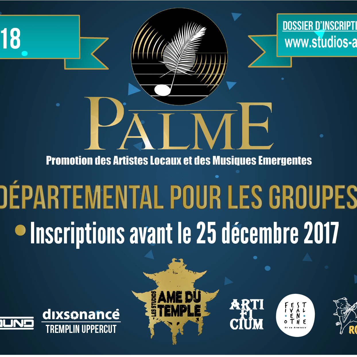 Inscriptions Palme 2018