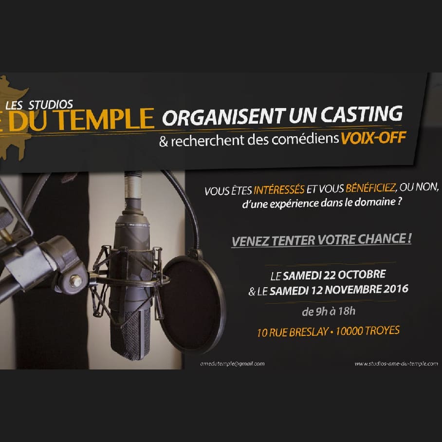 Journée Casting VOIX-OFF